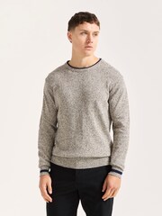 Scotch & Soda Natural Regular Fit Cotton Crew Neck Knit Jumper - Image 4 of 5