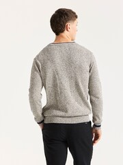 Scotch & Soda Natural Regular Fit Cotton Crew Neck Knit Jumper - Image 5 of 5