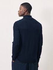 Scotch & Soda Black Viscose Turtleneck Knit Jumper - Image 2 of 5