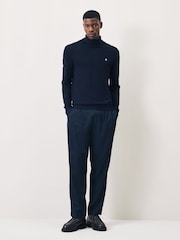 Scotch & Soda Black Viscose Turtleneck Knit Jumper - Image 3 of 5