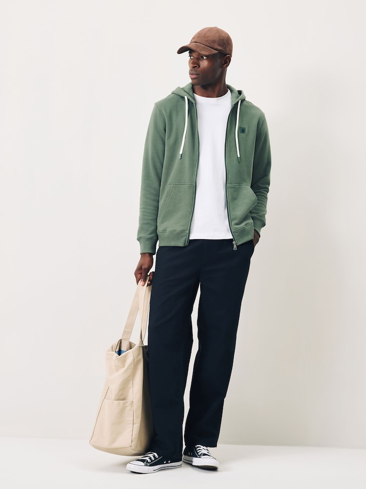 Scotch & Soda Green Full Zip Logo Hoodie - Image 2 of 5