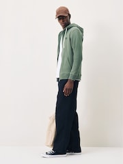 Scotch & Soda Green Full Zip Logo Hoodie - Image 3 of 5