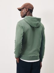 Scotch & Soda Green Full Zip Logo Hoodie - Image 4 of 5