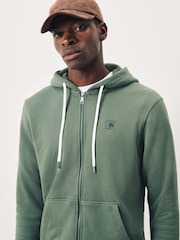 Scotch & Soda Green Full Zip Logo Hoodie - Image 5 of 5