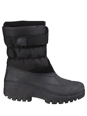 Cotswolds Chase Touch Fastening and Zip Up Winter Black Boots - Image 1 of 4