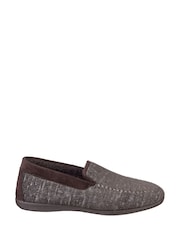 Cotswolds Stanley Loafer Brown Slippers - Image 1 of 6