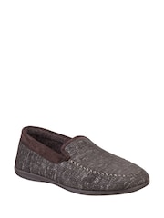 Cotswolds Stanley Loafer Brown Slippers - Image 3 of 6