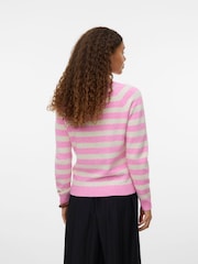 VERO MODA Pink Light Round Neck Soft Touch Cosy Knitted Jumper - Image 2 of 5