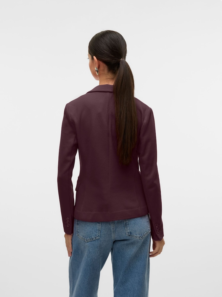 VERO MODA Red Fitted Blazer - Image 2 of 5