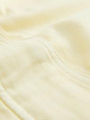 Lemon Yellow Funnel Neck Cotton Utility Jacket - Image 7 of 8