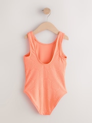 Orange Shell Crinkle Swimsuit (3-16yrs) - Image 6 of 8