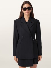 AllSaints Black Mimmie Blazer - Image 4 of 8