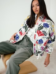 Floral Print Quilted Jacket - Image 1 of 8