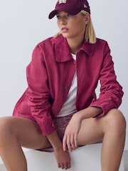 Pink Cotton Chore Jacket - Image 3 of 7