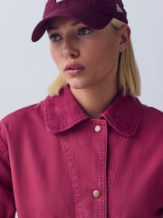 Pink Cotton Chore Jacket - Image 4 of 7