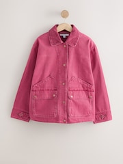 Pink Cotton Chore Jacket - Image 5 of 7