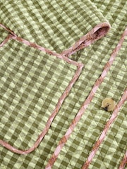 Pink und grün - Wendbare Steppjacke mit Vichy-Karo - Bild 10 von 10