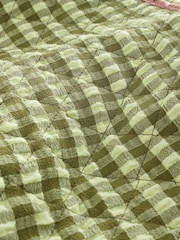 Pink und grün - Wendbare Steppjacke mit Vichy-Karo - Bild 9 von 10