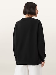 AllSaints Black Ania Etta Sweatshirt - Image 2 of 7