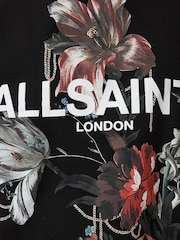 AllSaints Black Ania Etta Sweatshirt - Image 7 of 7