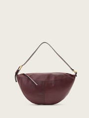 AllSaints Red Luna Shoulder Bag - Image 3 of 7