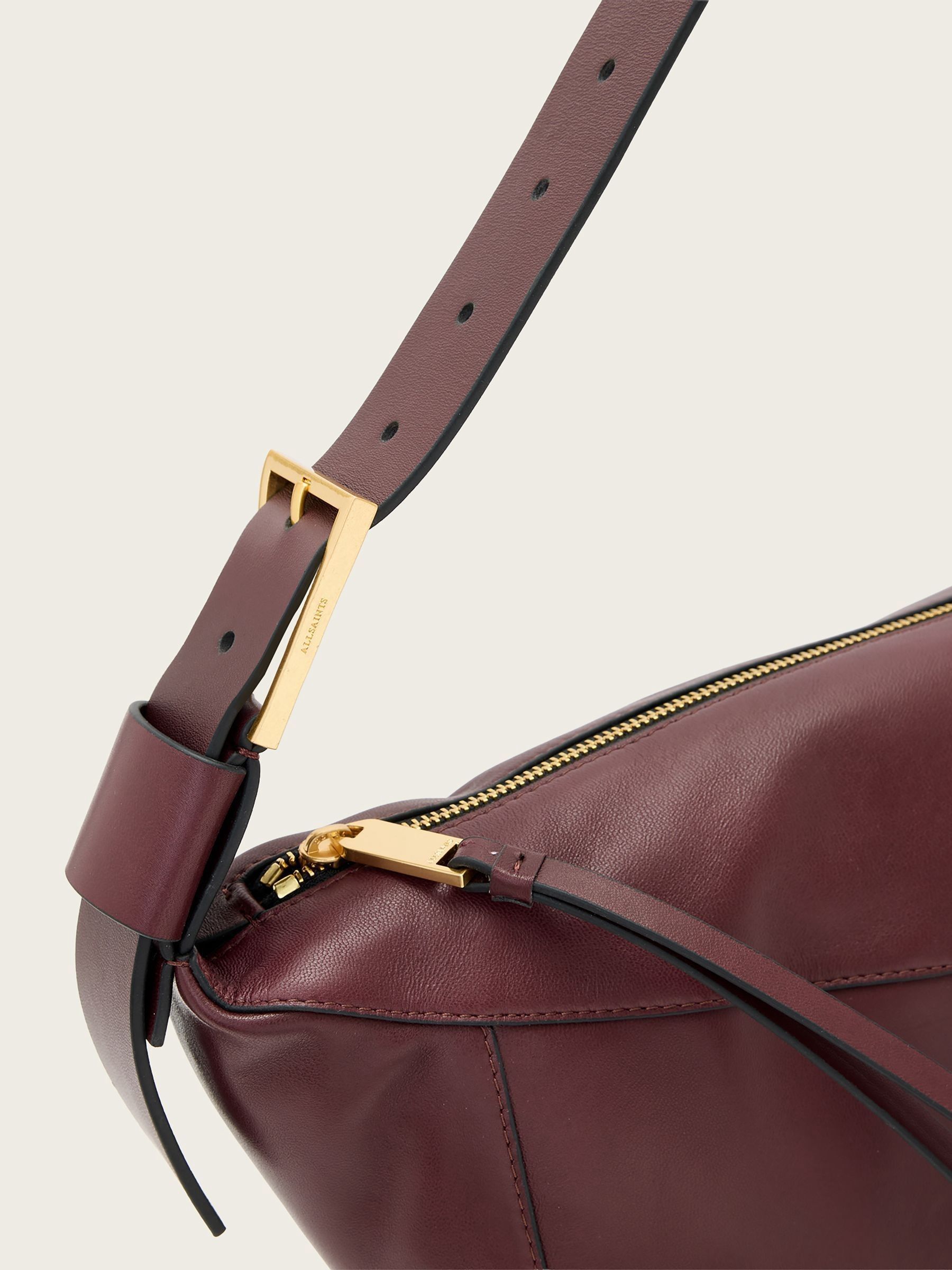 Buy AllSaints Red Luna Leather Shoulder Bag from Next USA