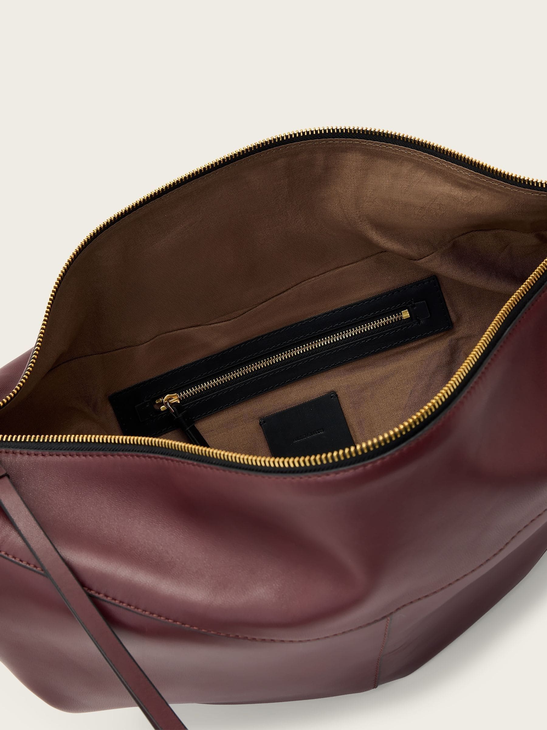 Buy AllSaints Red Luna Leather Shoulder Bag from Next USA