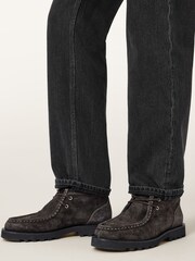 AllSaints Grey Skiff Suede Boots - Image 1 of 7