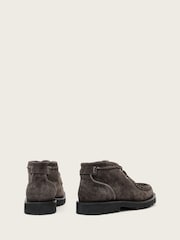 AllSaints Grey Skiff Suede Boots - Image 2 of 7