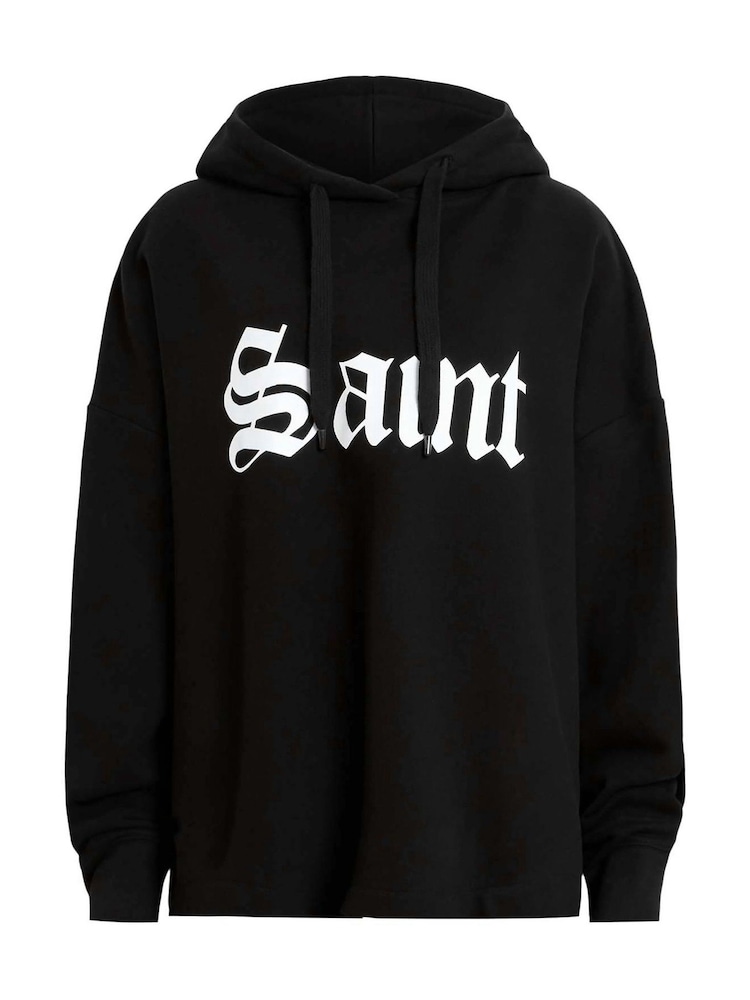 AllSaints Black Saint Etie Hoodie - Image 7 of 7