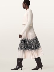 AllSaints White Curtis Ophis Dress - Image 2 of 9