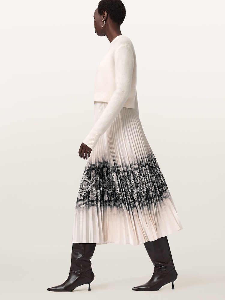 AllSaints White Curtis Ophis Dress - Image 2 of 9