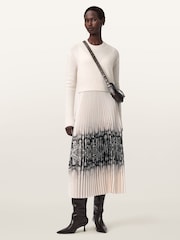 AllSaints White Curtis Ophis Dress - Image 5 of 9