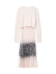 AllSaints White Curtis Ophis Dress - Image 7 of 9