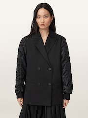 AllSaints Black Lorna Jacket - Image 1 of 7