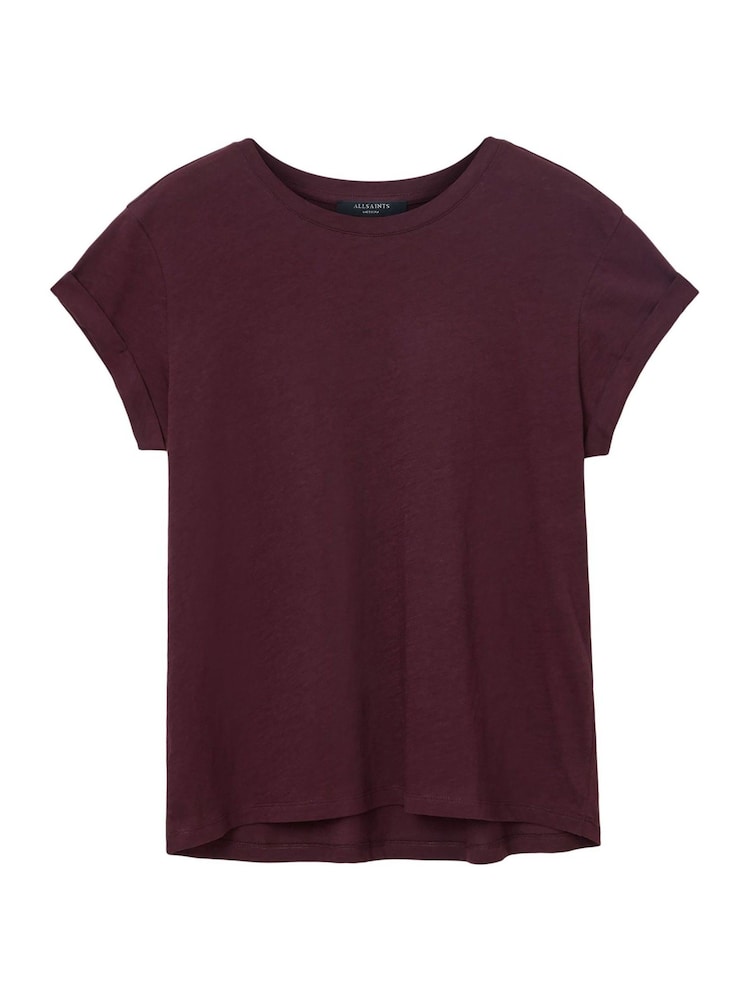 AllSaints Red Anna T-Shirt - Image 7 of 7