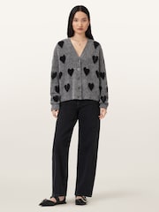 AllSaints Grey Amora Cardigan - Image 2 of 7