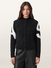 AllSaints White Sylvie Cardigan - Image 1 of 6
