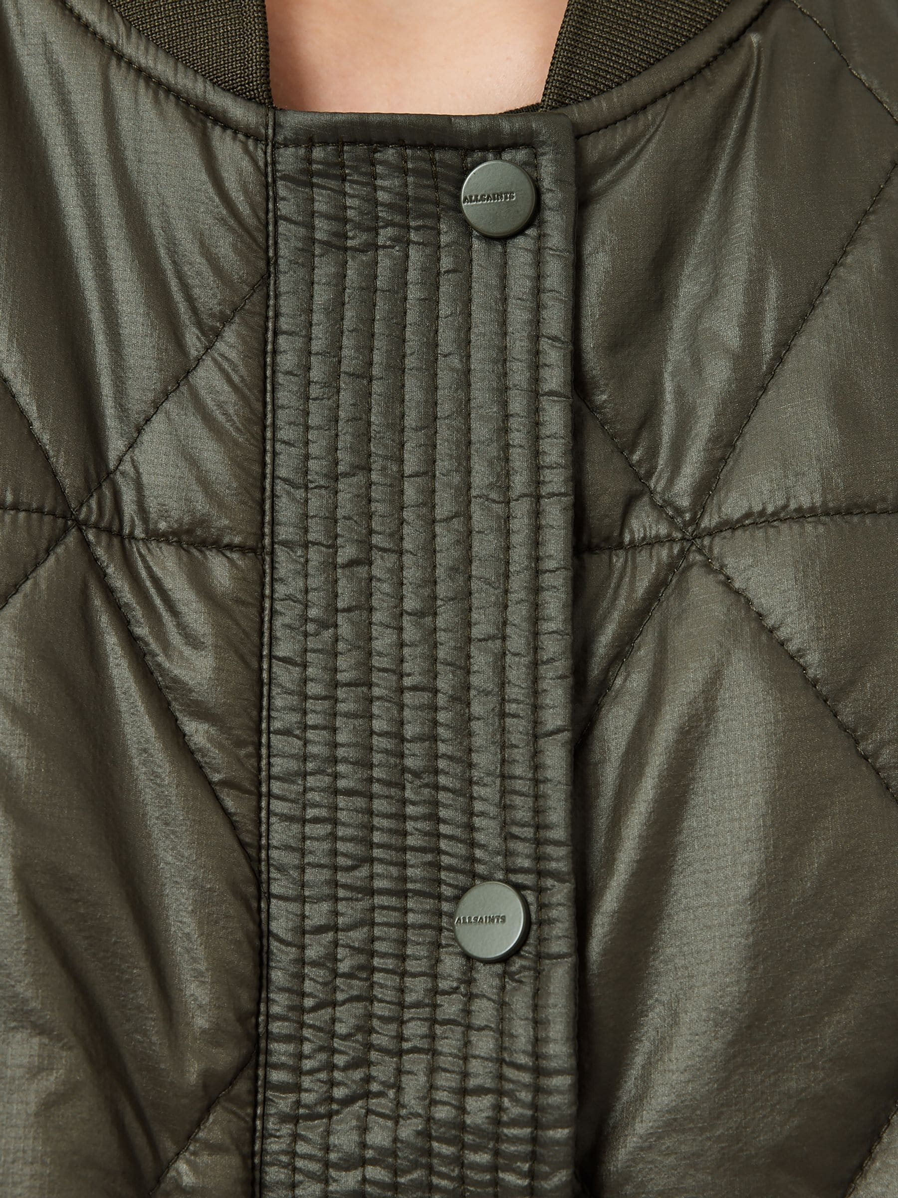 Buy AllSaints Green Alii Bomber Jacket from Next USA