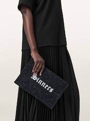 AllSaints Black Izzy Sinners Clutch - Image 6 of 6