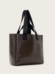 AllSaints Brown Izzy Leather Tote Bag - Image 3 of 6