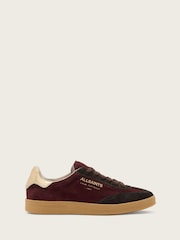 AllSaints Red Thelma Suede Sneakers - Image 1 of 6