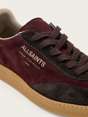 AllSaints Red Thelma Suede Sneakers - Image 4 of 6