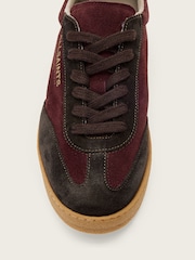 AllSaints Red Thelma Suede Sneakers - Image 5 of 6