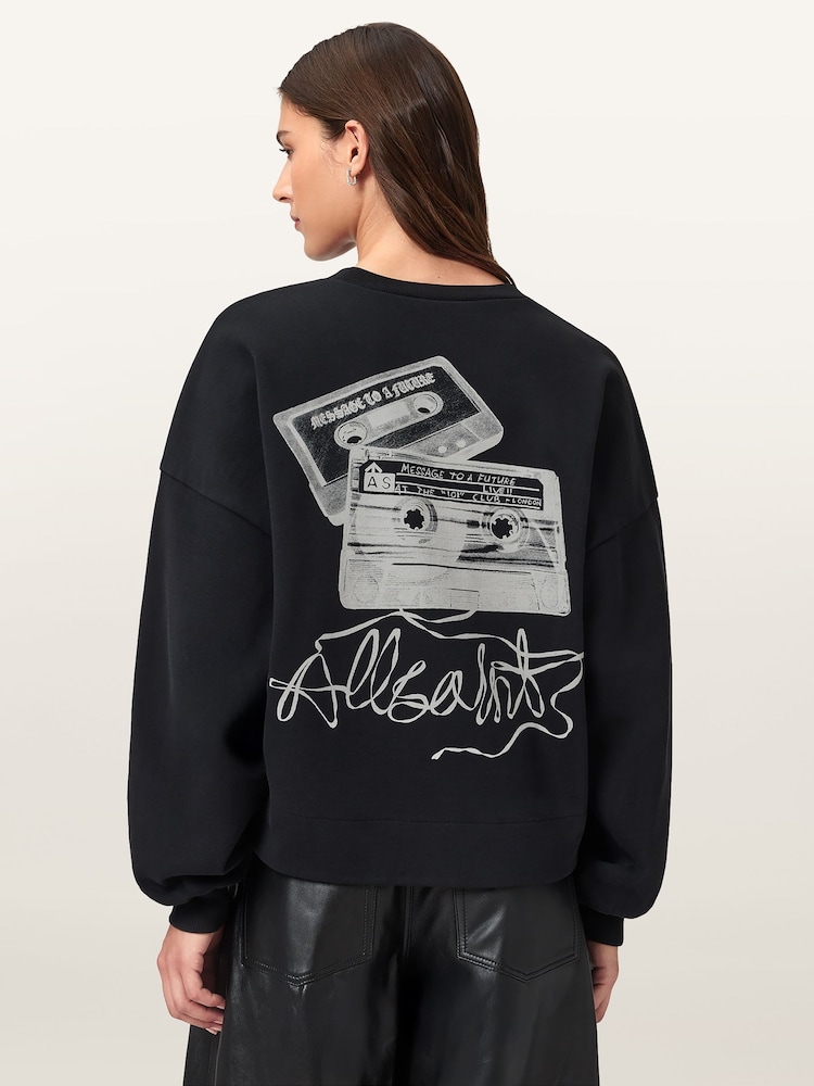 AllSaints Black Reel Lila Sweatshirt - Image 2 of 9