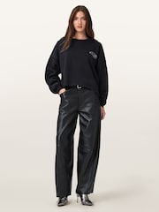 AllSaints Black Reel Lila Sweatshirt - Image 3 of 9