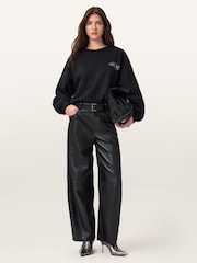 AllSaints Black Reel Lila Sweatshirt - Image 4 of 9