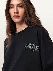 AllSaints Black Reel Lila Sweatshirt - Image 6 of 9