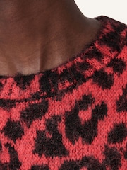 AllSaints Red Lex Jumper - Image 6 of 7
