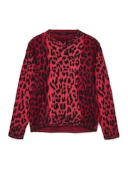 AllSaints Red Lex Jumper - Image 7 of 7